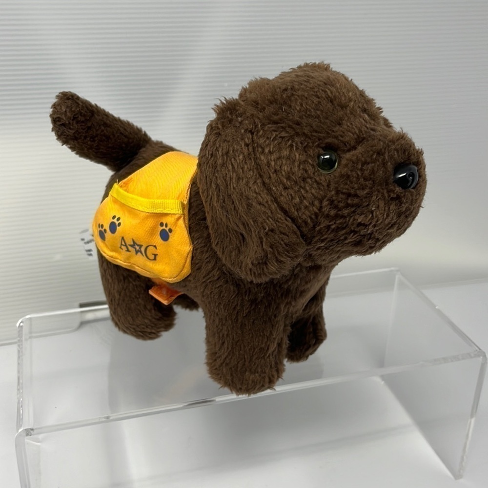 American Girl Plush Dog “Chocolate Chip” Brown Labrador Lab Saddle Bag